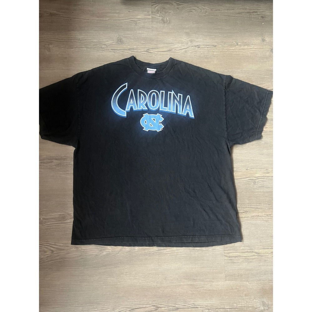 Vintage Y2K Foot Locker Men's North Carolina Tarheels Black T-Shirt Size 3XL